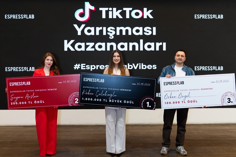 Espressolab Tiktok Yar��mas�n�n Kazananlar� Ödüllerini Ald�